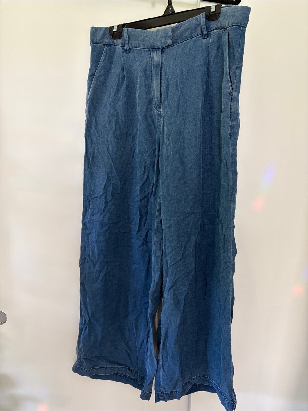 American Eagle Outfitters Wide Leg Jeans - Blue